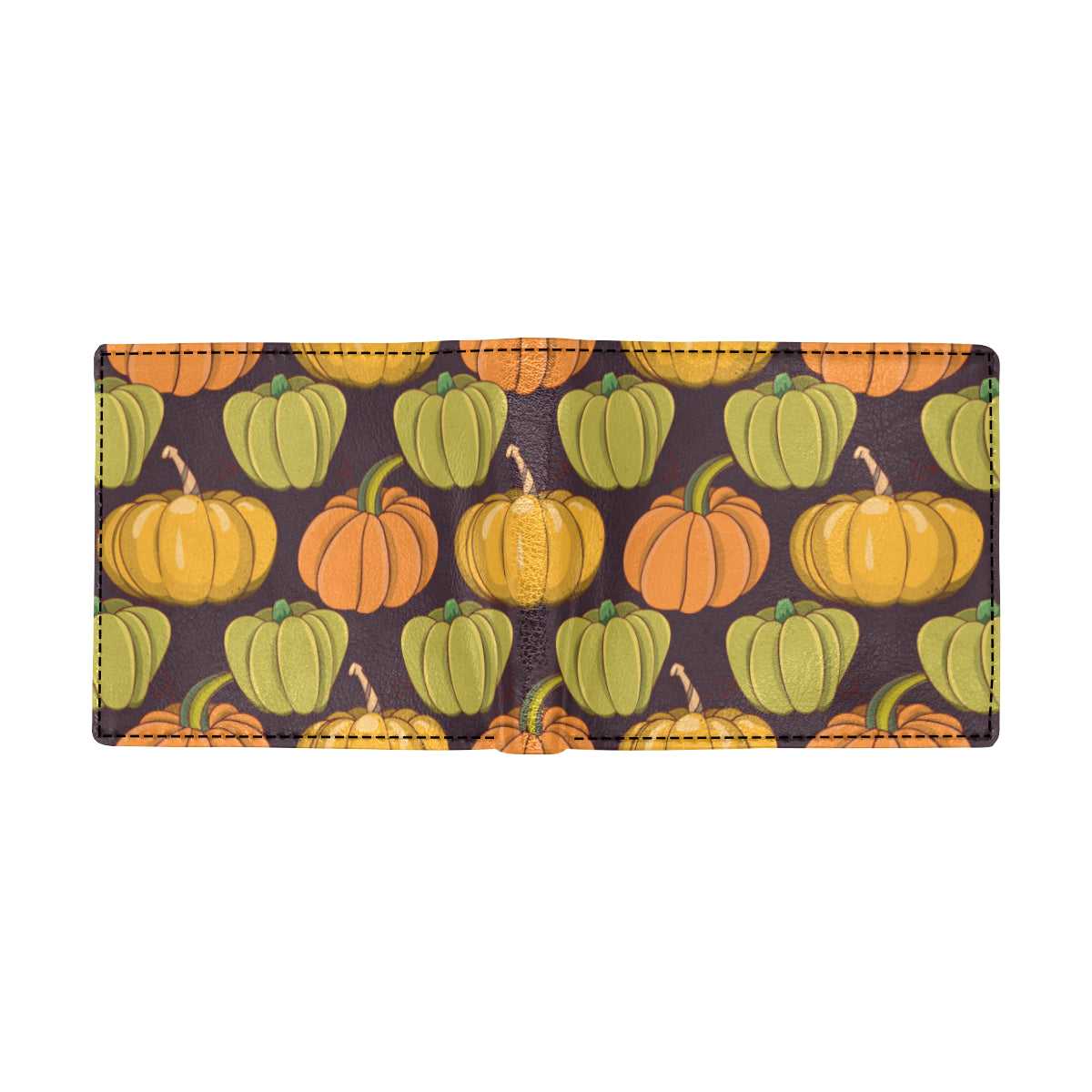 Pumpkin Pattern Print Design A01 Men's ID Card Wallet