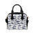 Great White Shark Pattern Print Design 02 Shoulder Handbag