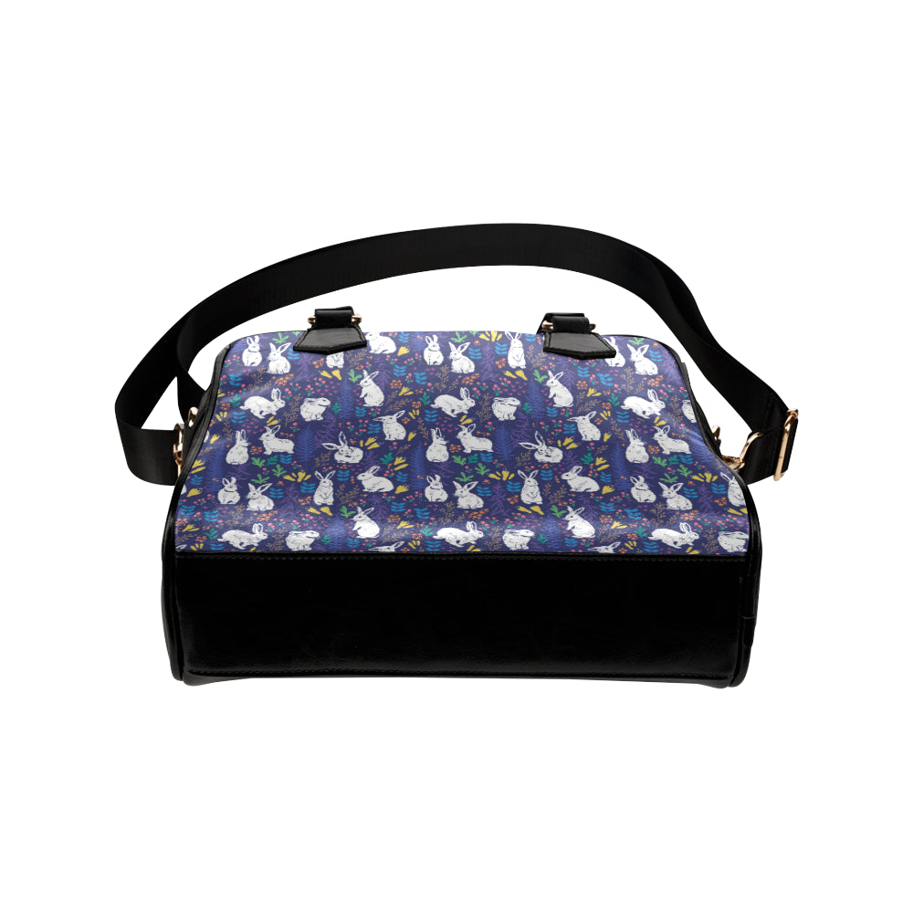 Bunny Pattern Print Design 01 Shoulder Handbag