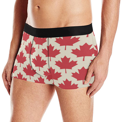 Maple Leaf Pattern Print Design 03 Men's Boxer Briefs
