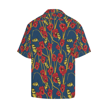 Pansy Pattern Print Design A01 Men's Hawaiian Shirt