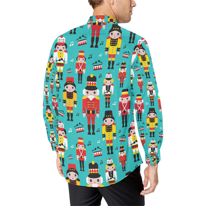 Nutcracker Pattern Print Design A03 Men's Long Sleeve Shirt