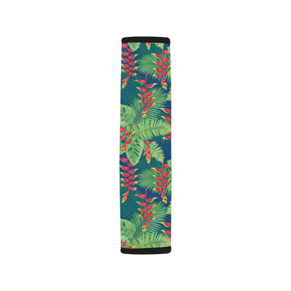 Heliconia Pattern Print Design HL08 Car Seat Belt Cover