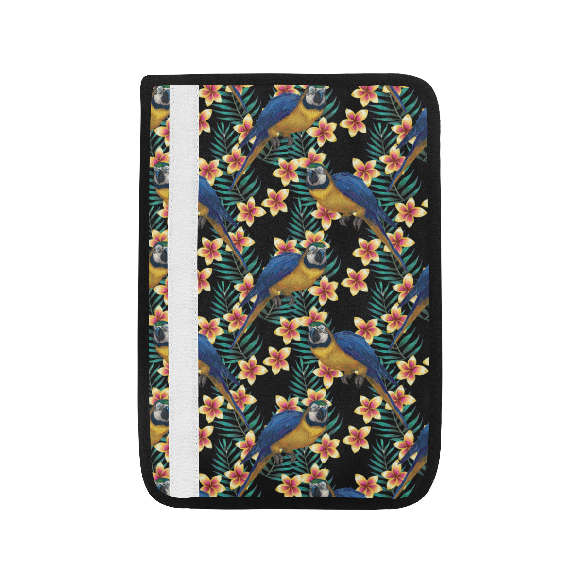 Macaw Pattern Print Design 01 Car Seat Belt Cover