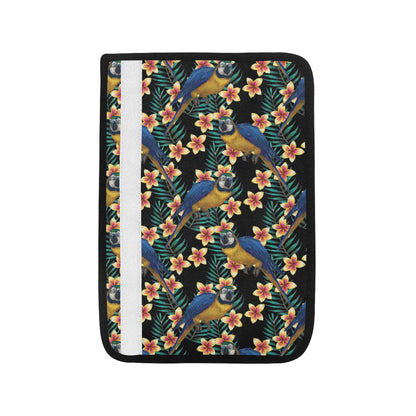 Macaw Pattern Print Design 01 Car Seat Belt Cover