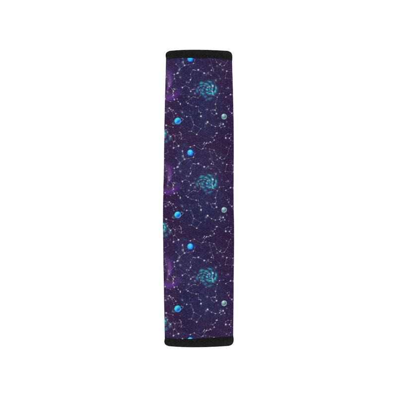 Zodiac Galaxy Design Print Car Seat Belt Cover