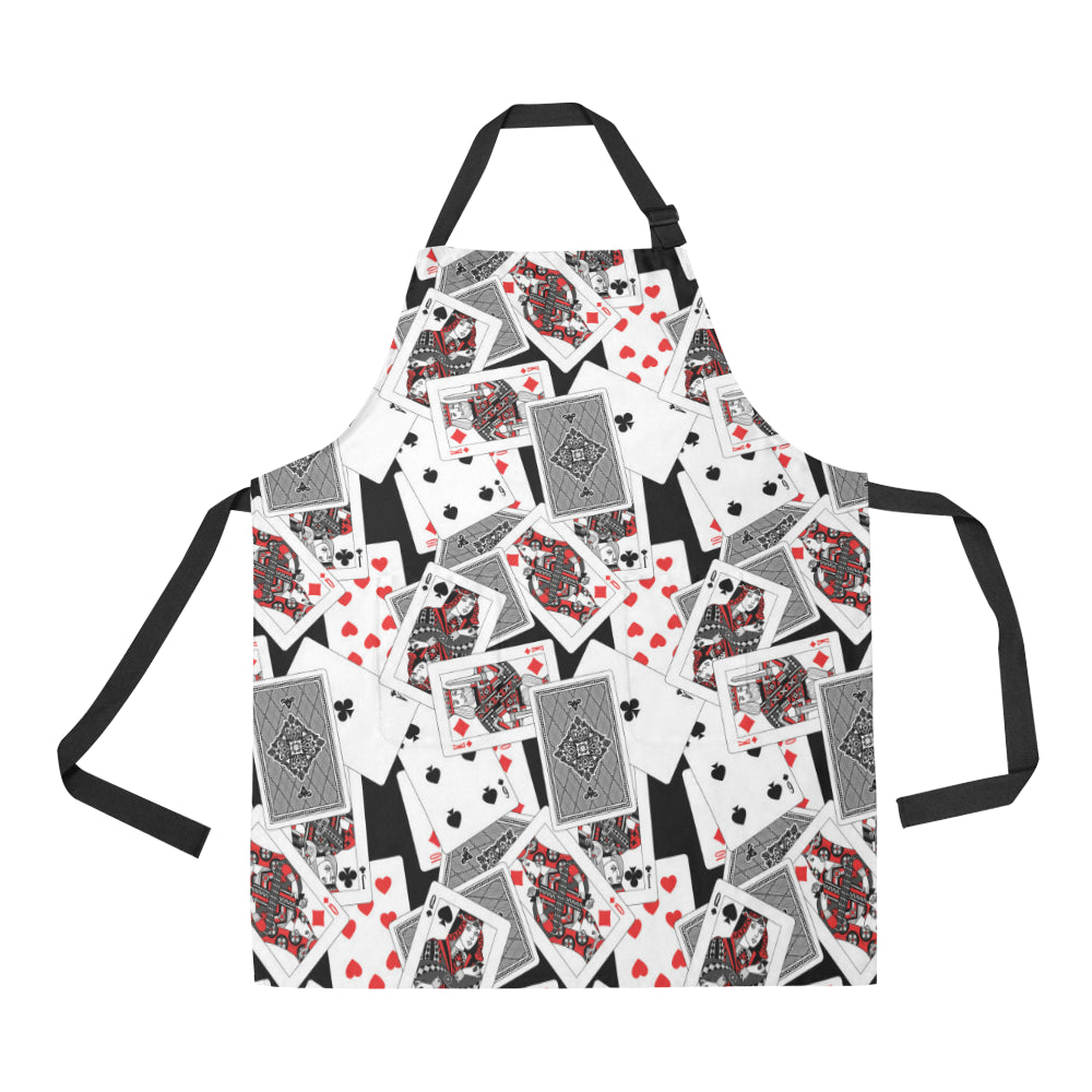 Poker Cards Pattern Print Design A04 Apron with Pocket