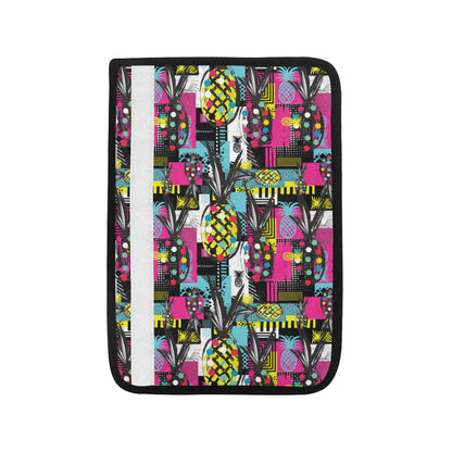 Pop Art Pineapple Pattern Print Design A02 Car Seat Belt Cover