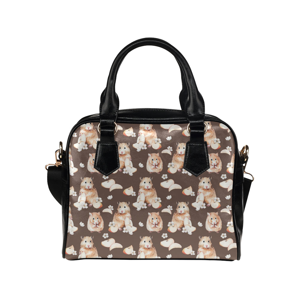 Hamster Pattern Print Design 03 Shoulder Handbag