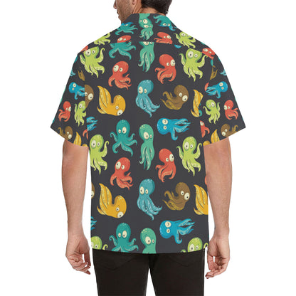 Octopus Pattern Print Design A01 Men's Hawaiian Shirt