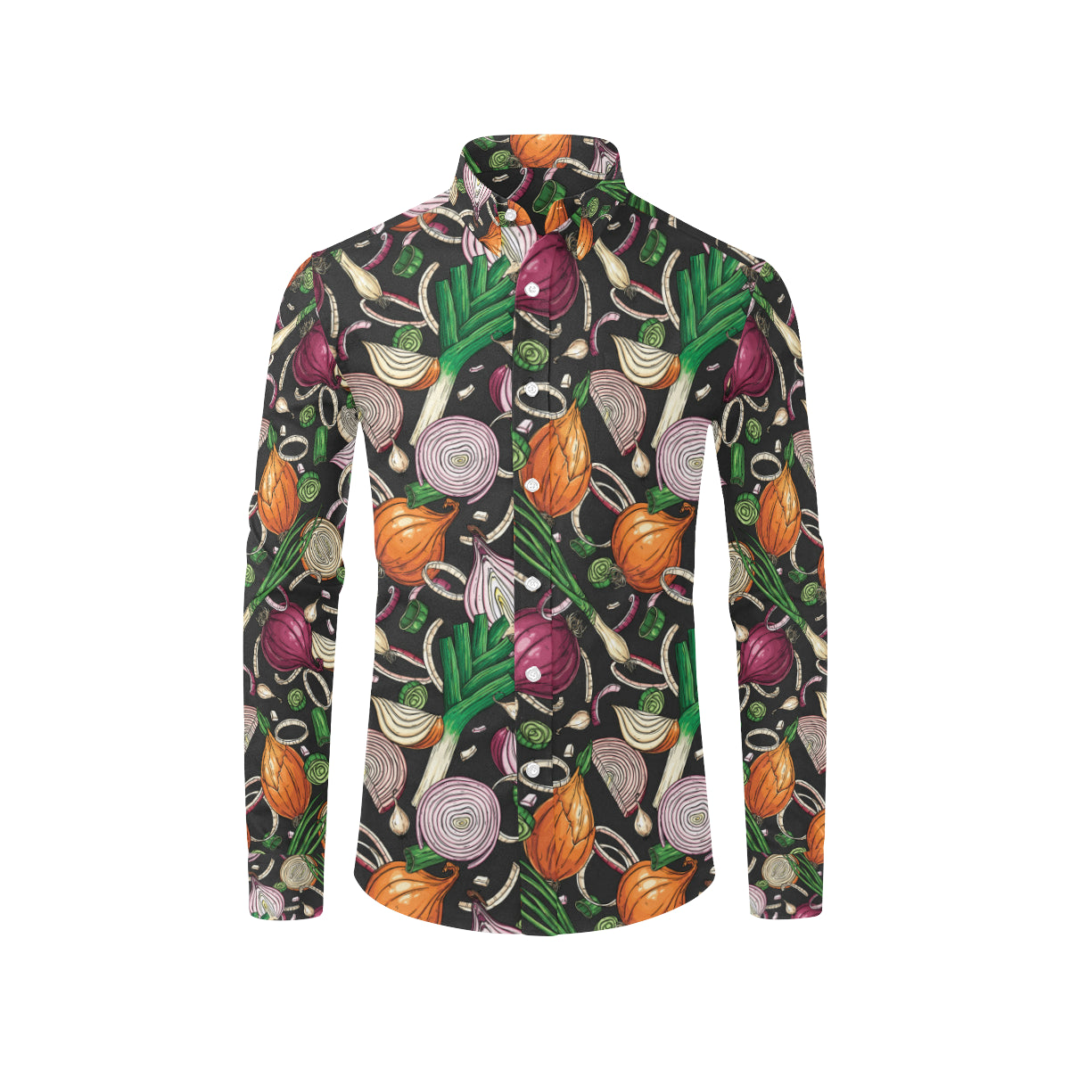 Onion Pattern Print Design A03 Men's Long Sleeve Shirt