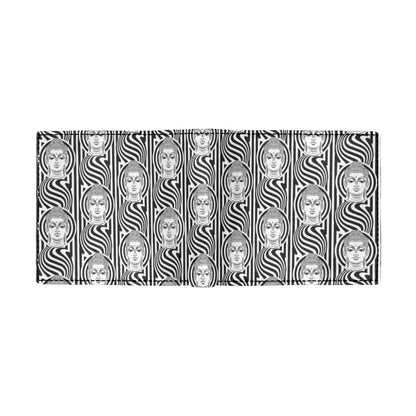 Buddha Pattern Print Design 05 Men's ID Card Wallet