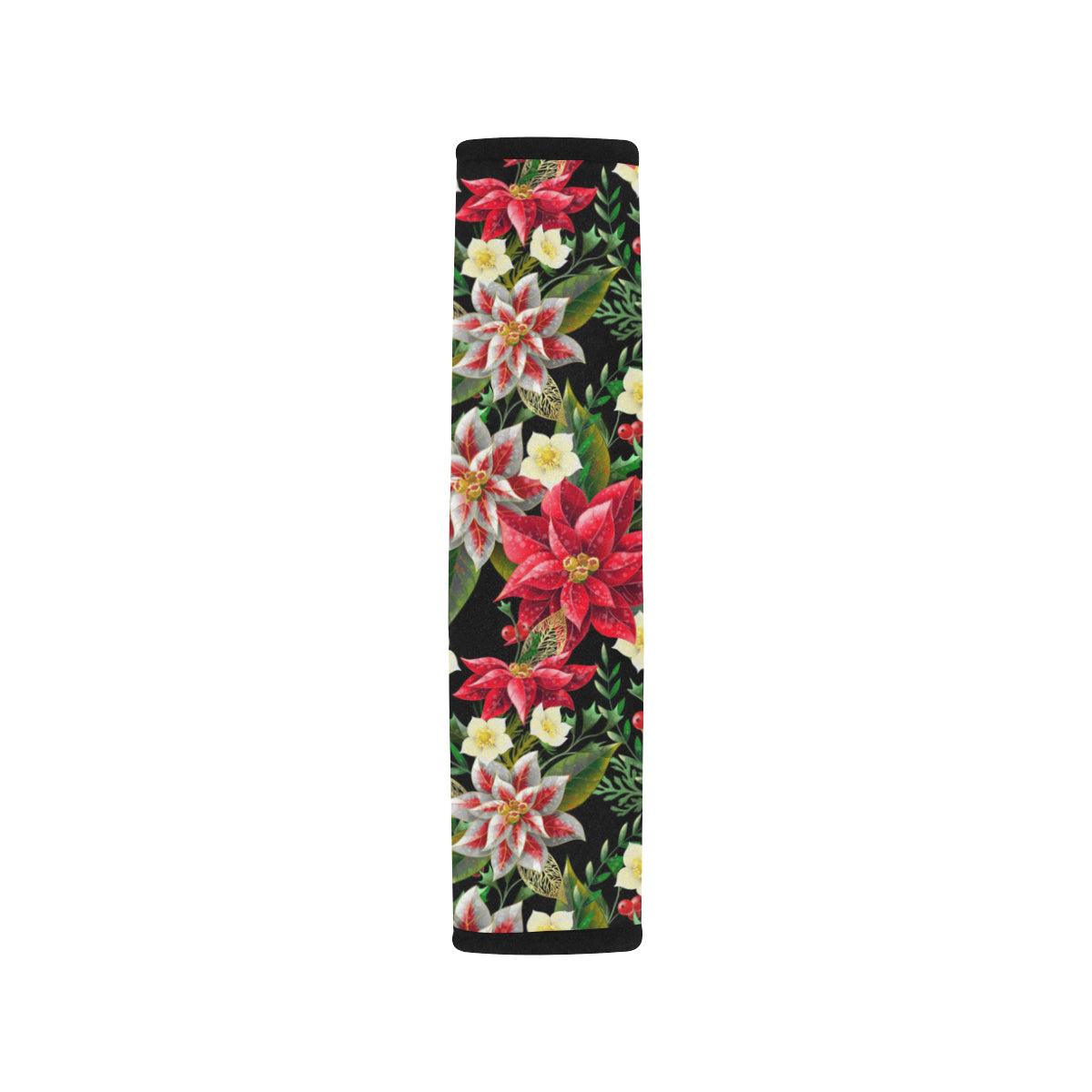 Poinsettia Pattern Print Design POT05 Car Seat Belt Cover