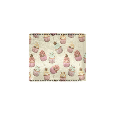 Cupcake Pattern Print Design 04 Men's ID Card Wallet