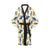 Kingfisher Bird Pattern Print Design 04 Women's Short Kimono