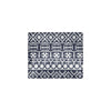 Blue White Tribal Aztec Men's ID Card Wallet