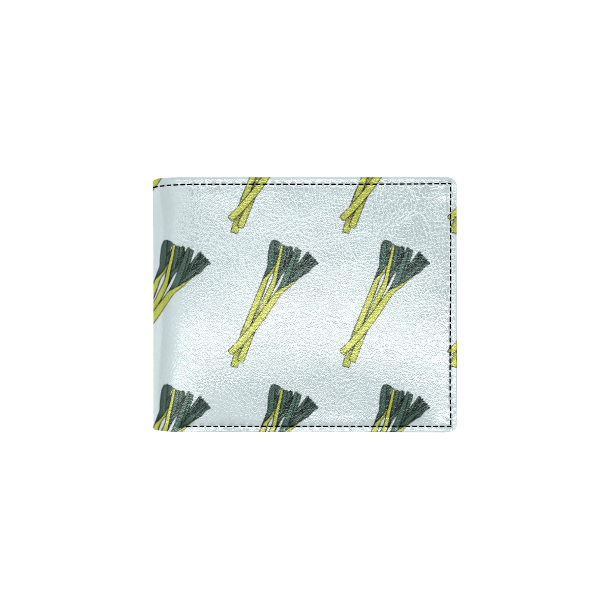 Leek Pattern Print Design 03 Men's ID Card Wallet