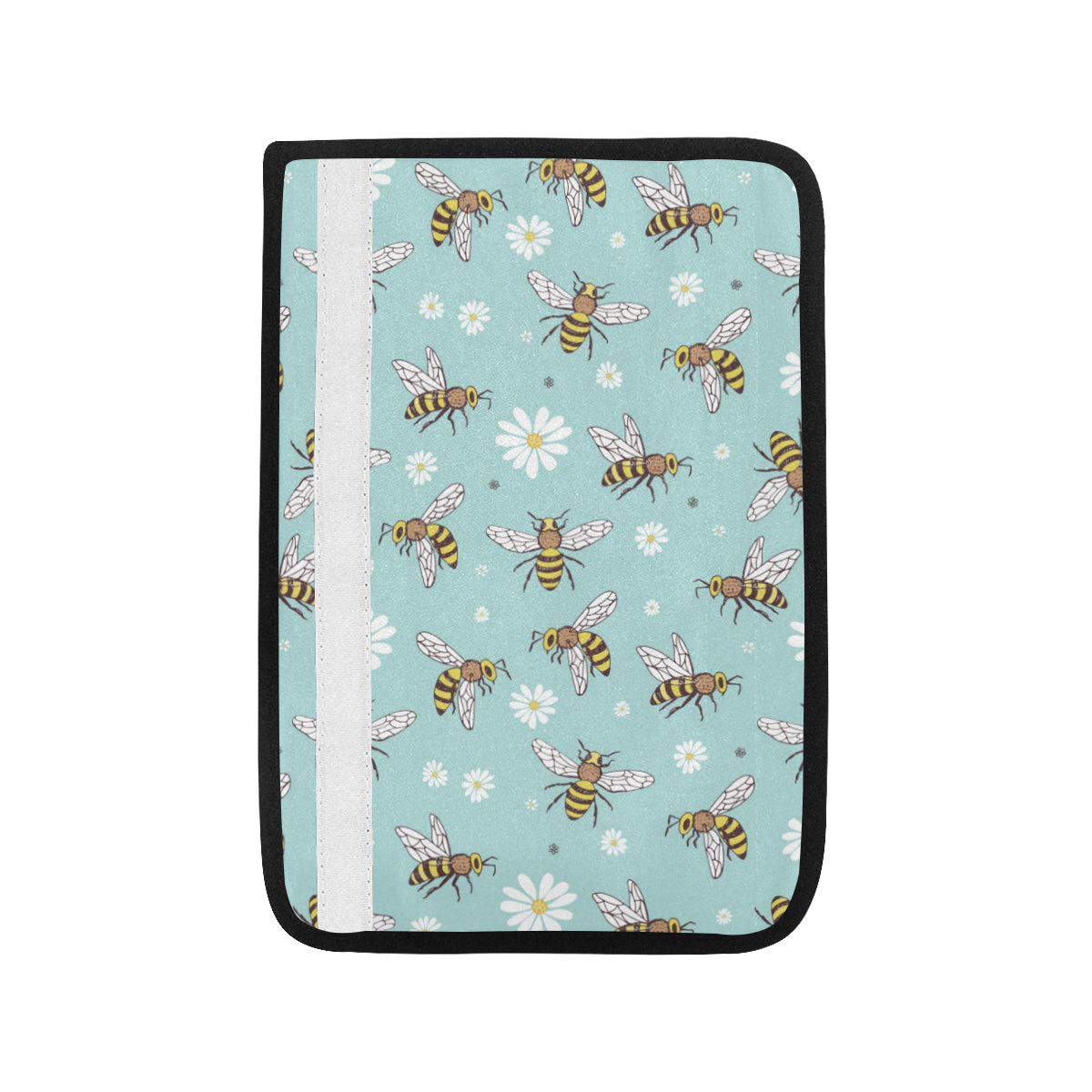 Bee Pattern Print Design BEE010 Car Seat Belt Cover
