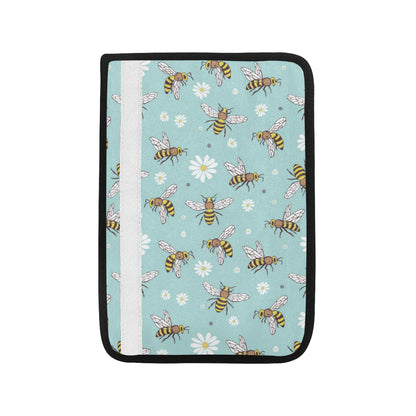 Bee Pattern Print Design BEE010 Car Seat Belt Cover