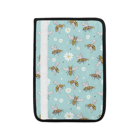 Bee Pattern Print Design BEE010 Car Seat Belt Cover