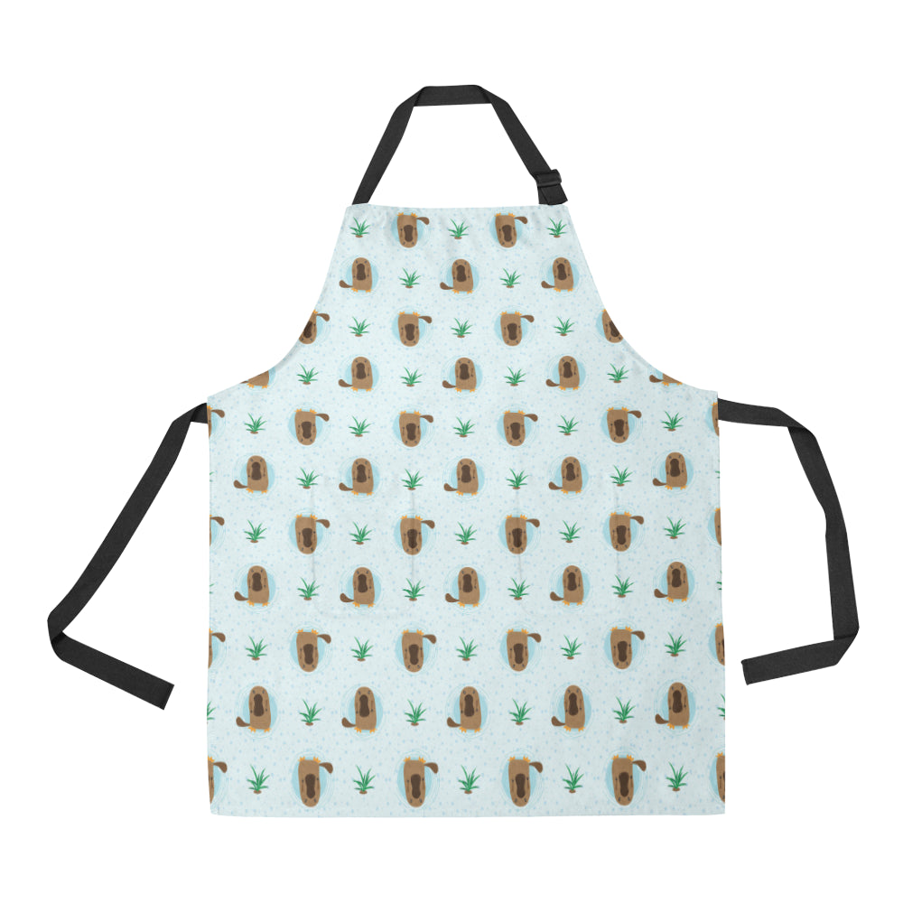Platypus Pattern Print Design A04 Apron with Pocket