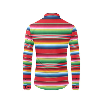 Serape Pattern Men's Long Sleeve Shirt