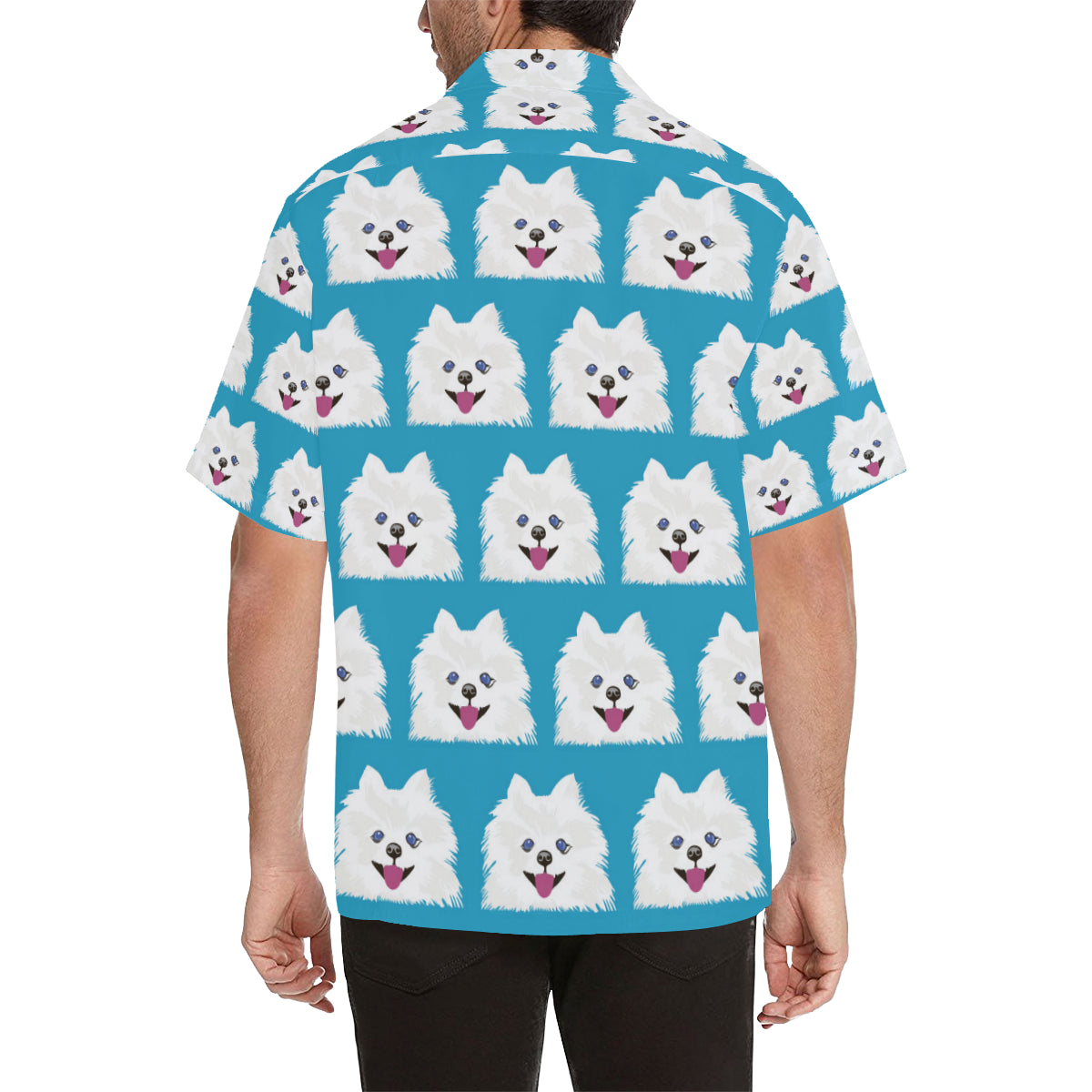 Pomeranians Pattern Print Design A05 Men's Hawaiian Shirt