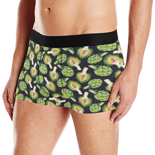 Artichoke Pattern Print Design 01 Men's Boxer Briefs