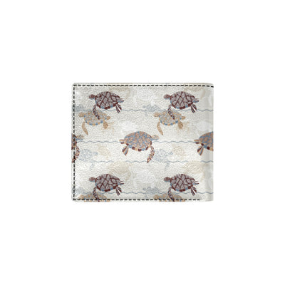 Sea Turtle Pattern Print Design T07 Men's ID Card Wallet