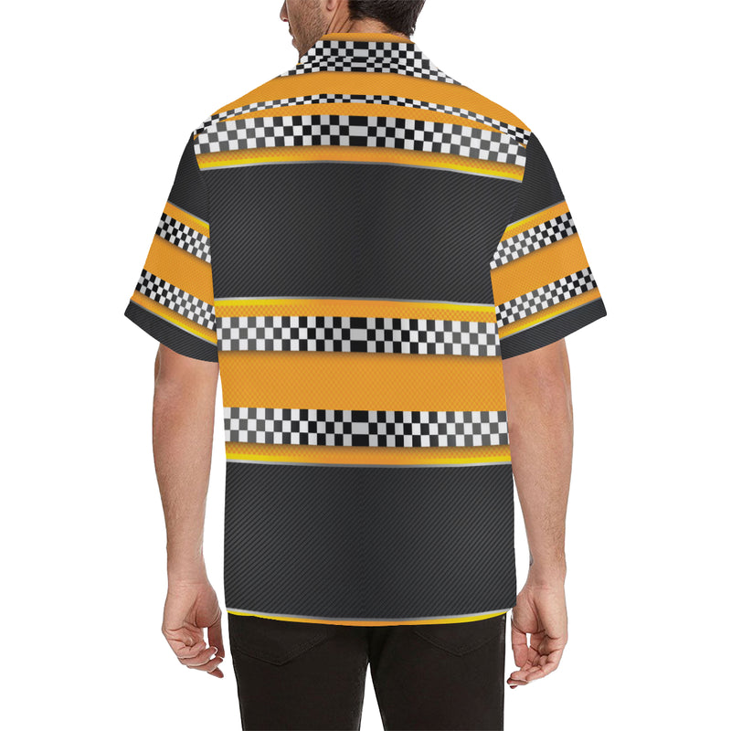 Checkered Pattern Print Design 01 Men's Hawaiian Shirt