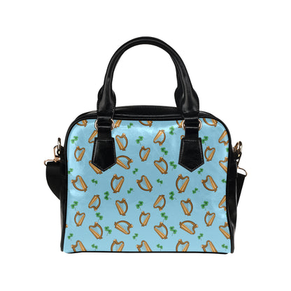 Harp Pattern Print Design 01 Shoulder Handbag