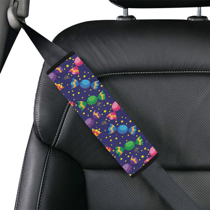 Candy Pattern Print Design CA06 Car Seat Belt Cover