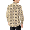 Native American Themed Design Print Men's Long Sleeve Shirt