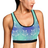 Sea Turtle Draw Sports Bra