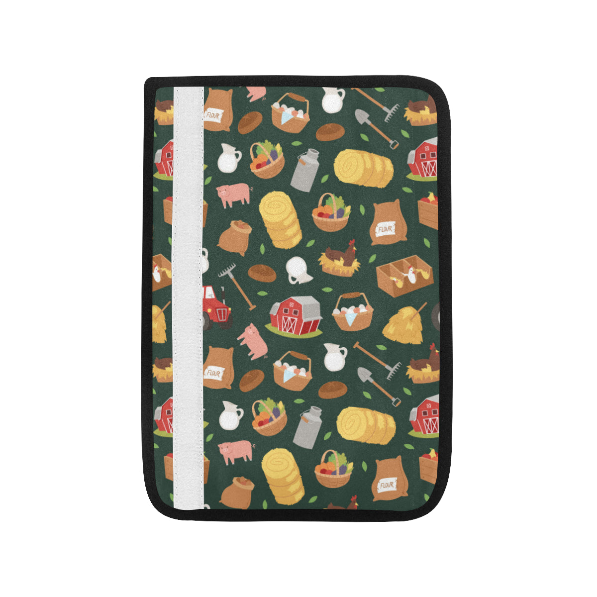 Agricultural Farm Print Design 02 Car Seat Belt Cover