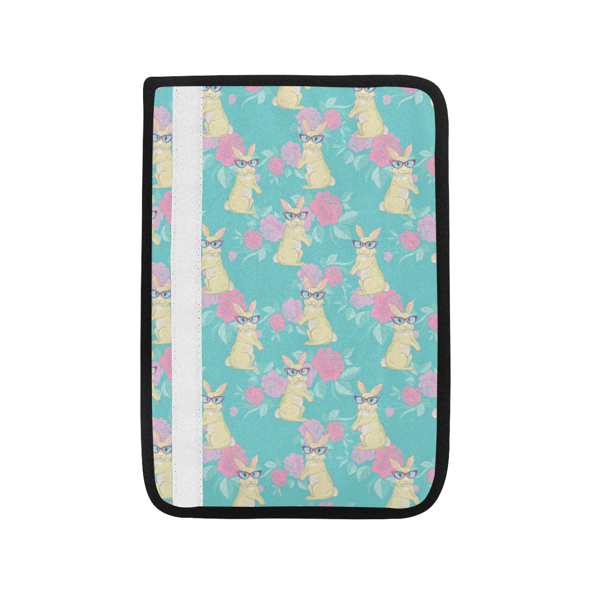 Rabbit Pattern Print Design RB05 Car Seat Belt Cover