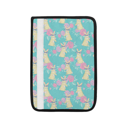 Rabbit Pattern Print Design RB05 Car Seat Belt Cover