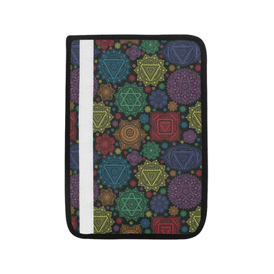 Chakra Mandala Print Pattern Car Seat Belt Cover