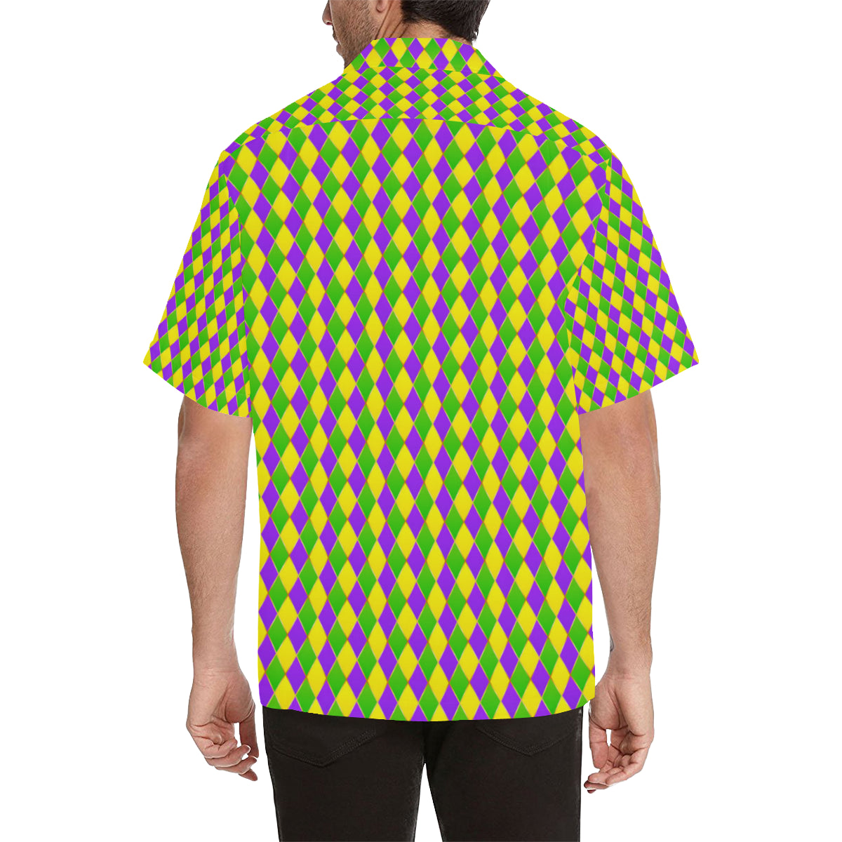 Mardi Gras Pattern Print Design 01 Men's Hawaiian Shirt
