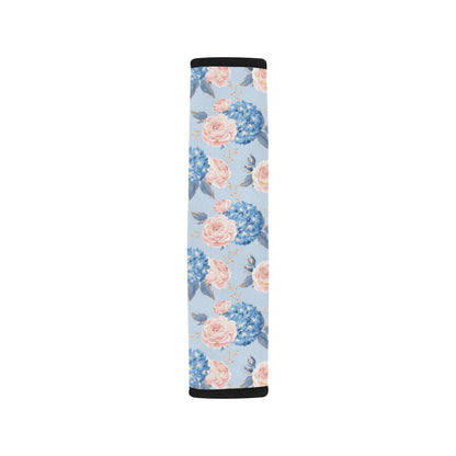 Hydrangea Pattern Print Design HD06 Car Seat Belt Cover