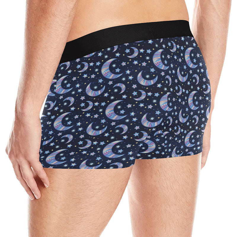 Celestial Moon Pattern Print Design 03 Men's Boxer Briefs