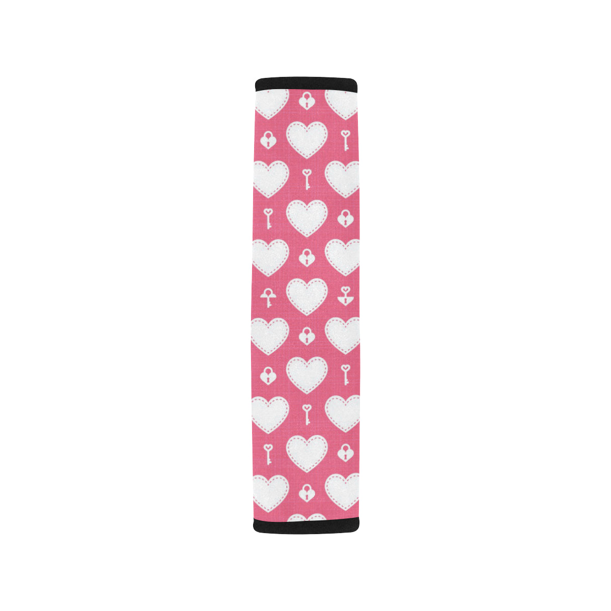 Heart Key Pattern Print Design HE09 Car Seat Belt Cover