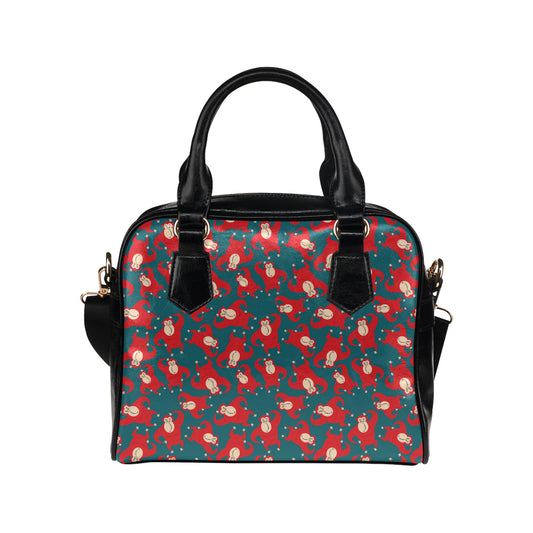 Chimpanzee Pattern Print Design 04 Shoulder Handbag