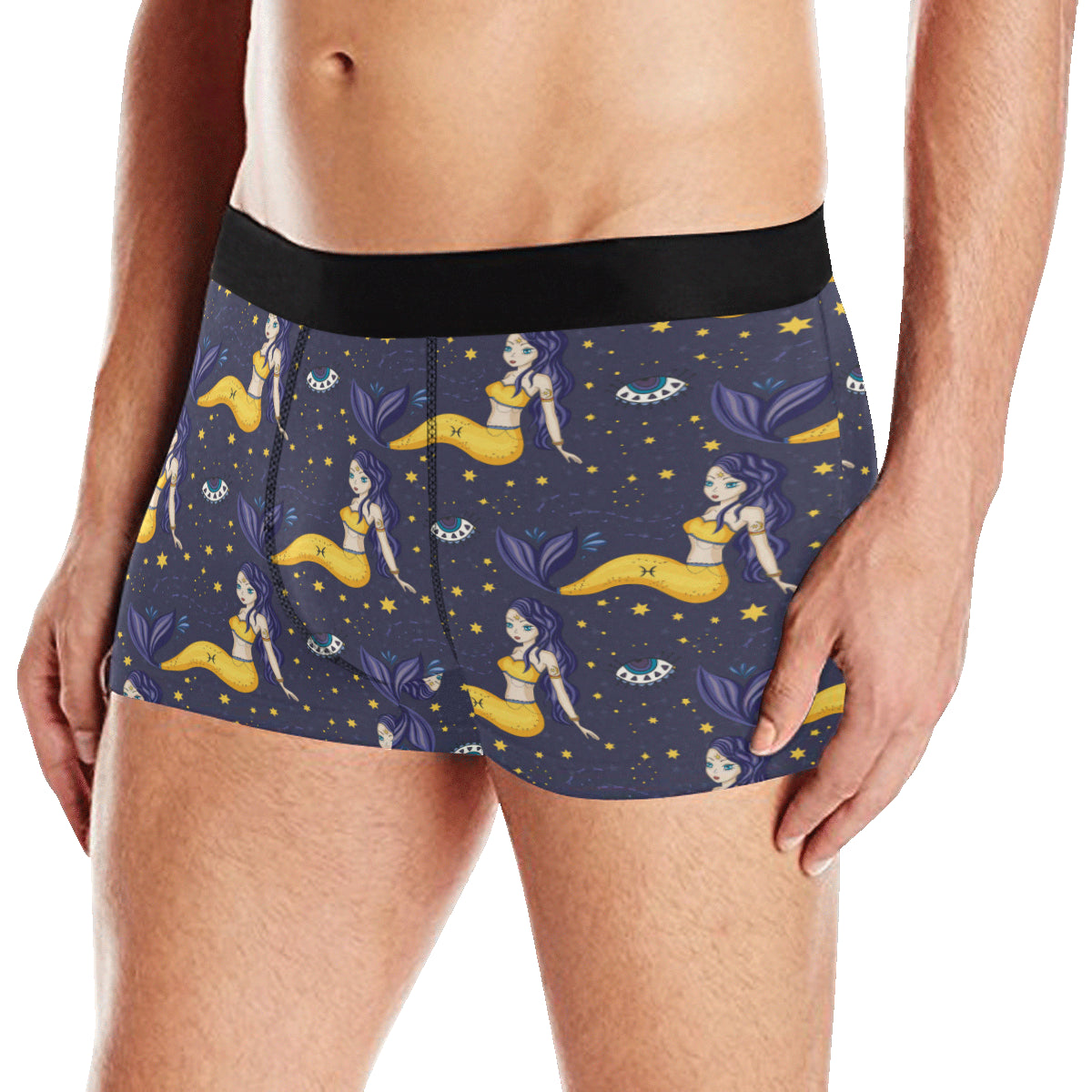 Pisces Pattern Print Design A04 Men's Boxer Briefs