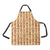 Tiki Orange Vertical Pattern Apron with Pocket