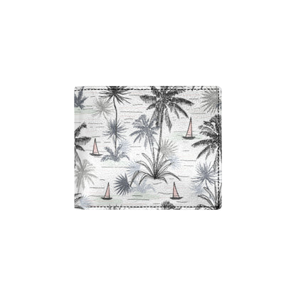 Pacific island Pattern Print Design A04 Men's ID Card Wallet