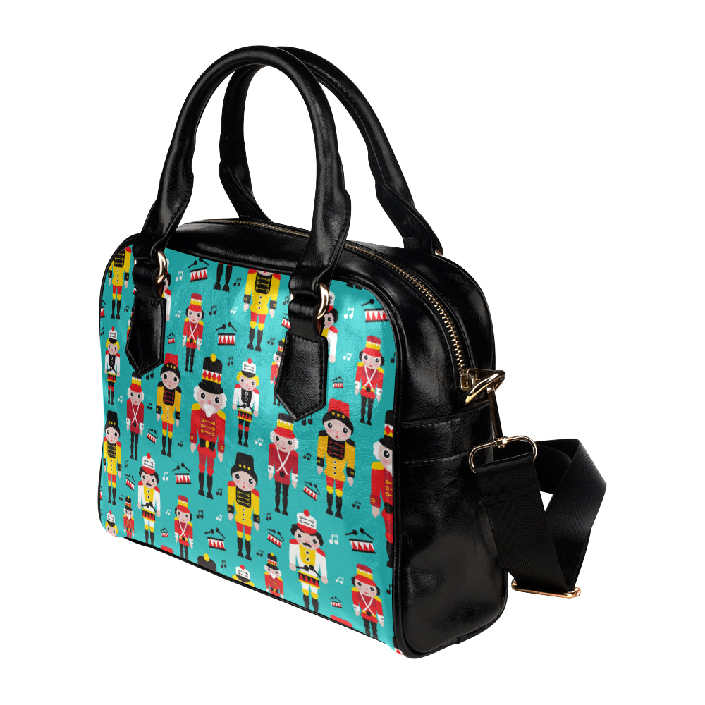 Nutcracker Pattern Print Design A03 Shoulder Handbag