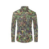 Camouflage Realistic Tree Print Men's Long Sleeve Shirt