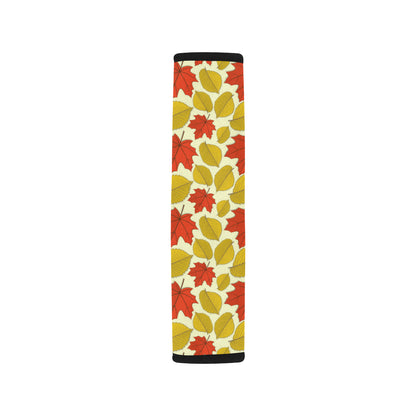 Elm Maple Leave Print Pattern Car Seat Belt Cover