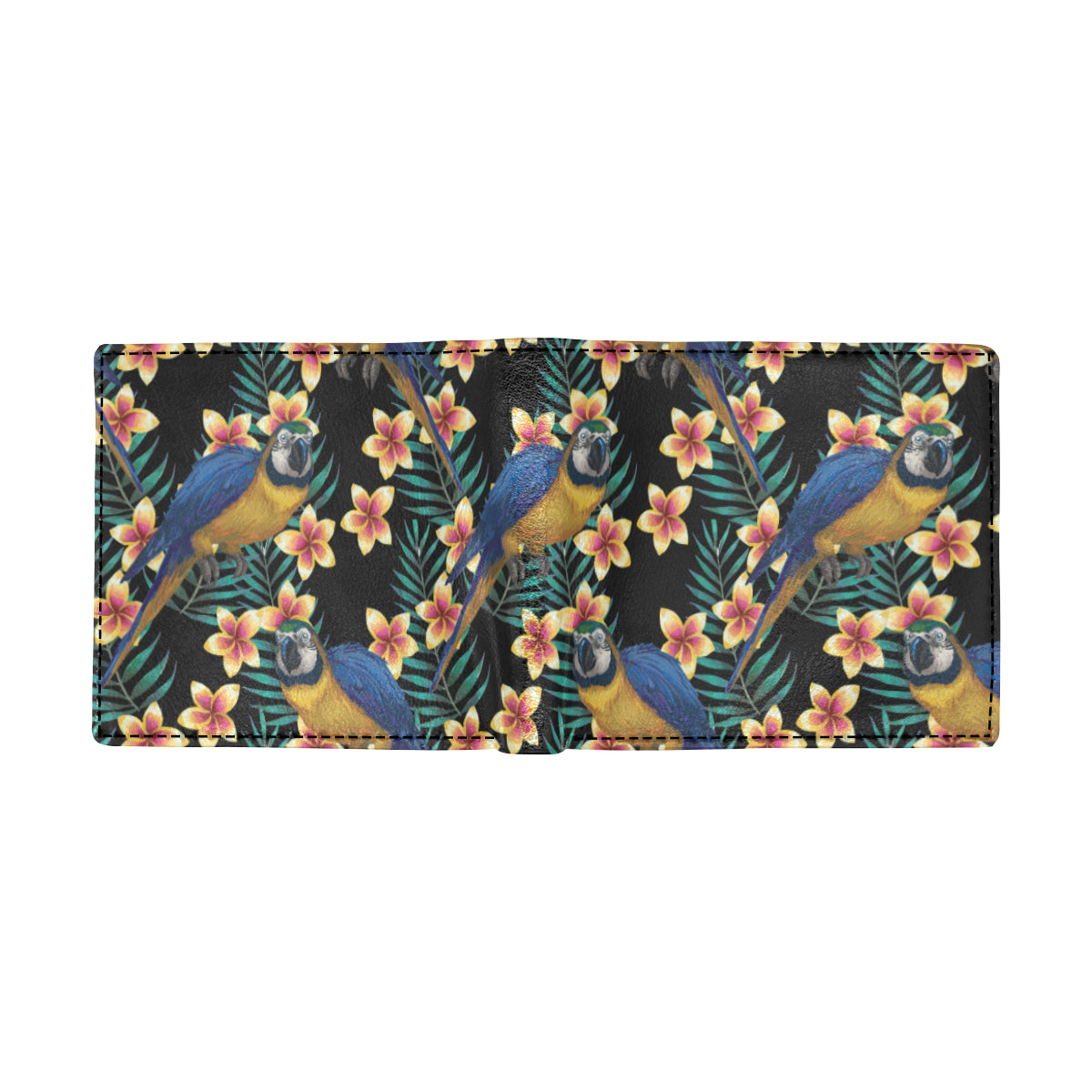 Macaw Pattern Print Design 01 Men's ID Card Wallet